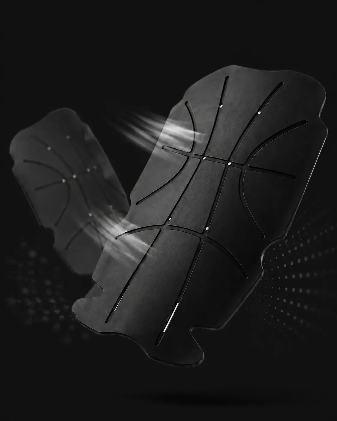 Black HM-1003-K3 inserts showing the flexible honeycomb structure