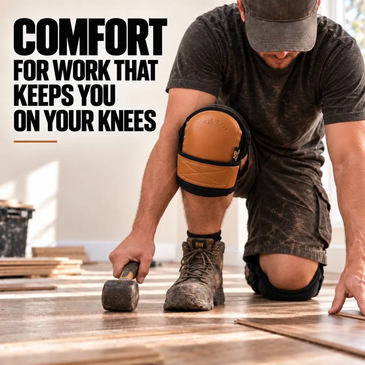 Soft PU Work Knee Pads with Replaceable Cushion | HMYL EASY