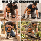 Soft PU Work Knee Pads with Replaceable Cushion | HMYL EASY