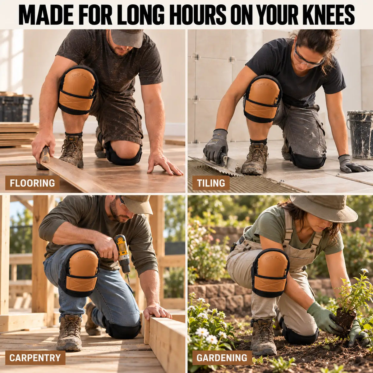 Soft PU Work Knee Pads with Replaceable Cushion | HMYL EASY