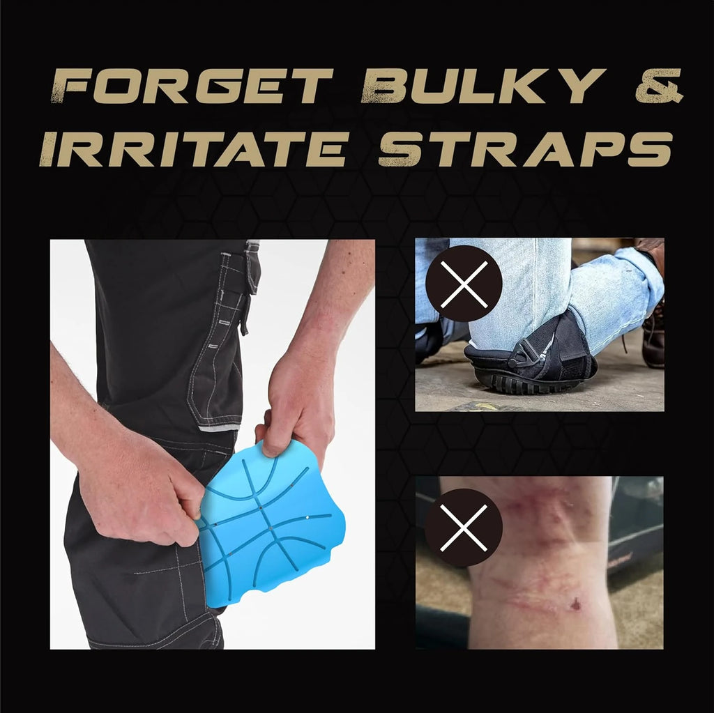 HE-1003-1 Hmyl Easy Breathable Pocket Knee Pad Insert for Work Pants/Bibs, Uniforms, and Tactical Pants, Men’s Heavy Duty Pocket Knee Pads for Construction, Flooring, and Garage, 11.5''×7.9''×0.45'', Blue image 5