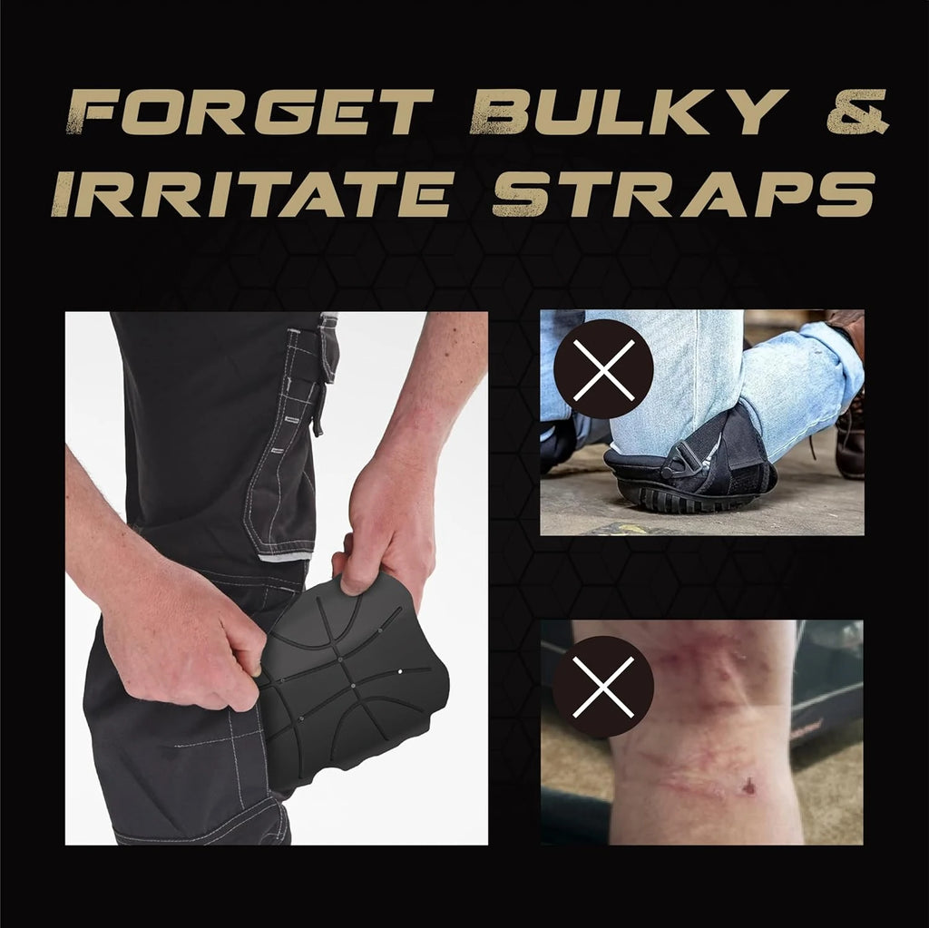 HE-1003-K3 Hmyl Easy Knee Pad Insert for Work Pants/Bibs, Uniforms, and Tactical Pants, Breathable Knee Pad Inserts for Construction, Flooring, Gardening,and Garage, 11.5''×7.9''×0.45'', BLACK, 3 Pairs image 5