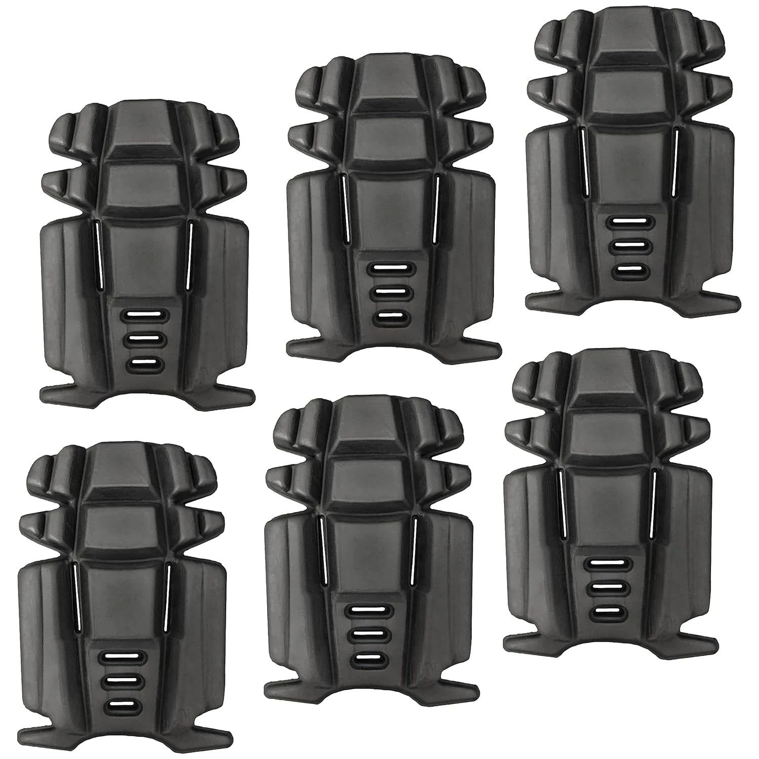 HE-1003-OK3 Hmyl Easy Knee Pad Insert for Work Pants, Uniforms, and Tactical Pants, Breathable Knee Pad Inserts for Gardening, Construction, Flooring, Cleaning, and Garage, 9.3''×6.5''×1'', Black, 3 Pairs image 1